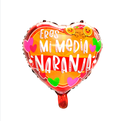 Globo Metálico Eres Mi Media Naranja X 1 Uni