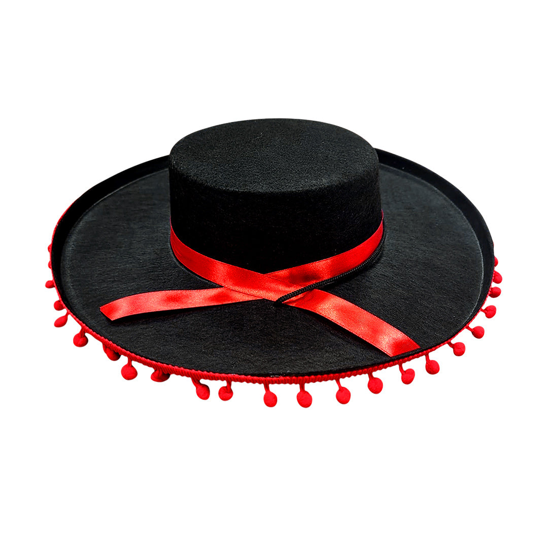 Sombrero Pompón Rojo