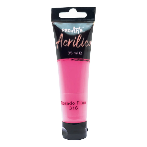 Acrílico Rosado Flúor 35 Ml Proarte