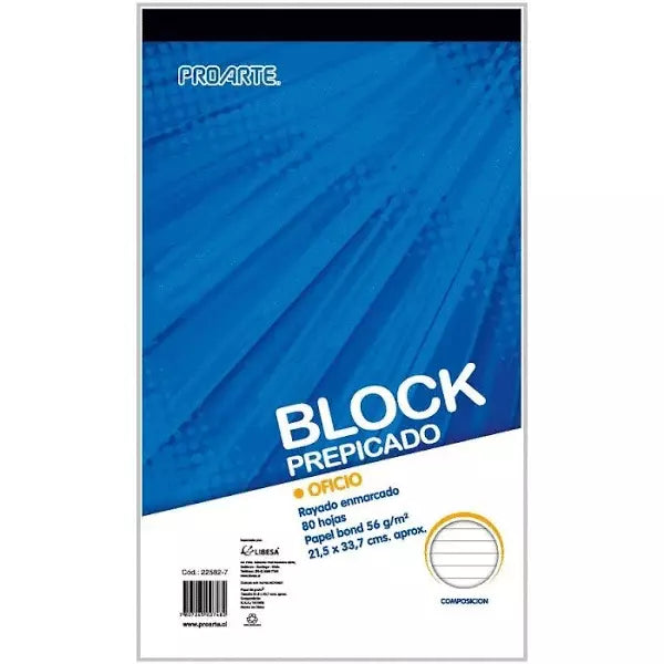Block Oficio Composición Prepicado Proarte