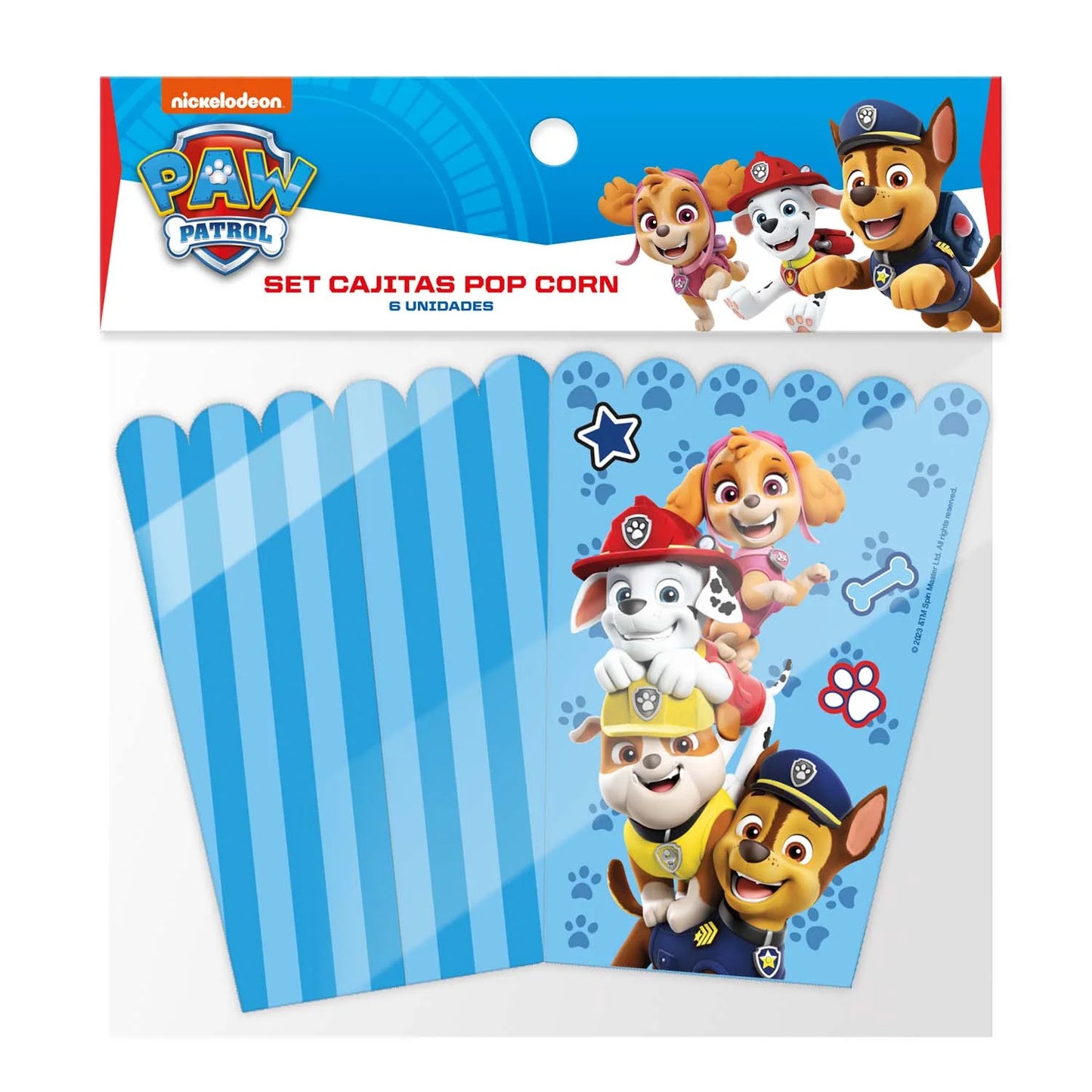 Cajitas Pop Corn Paw Patrol x 6 Uni
