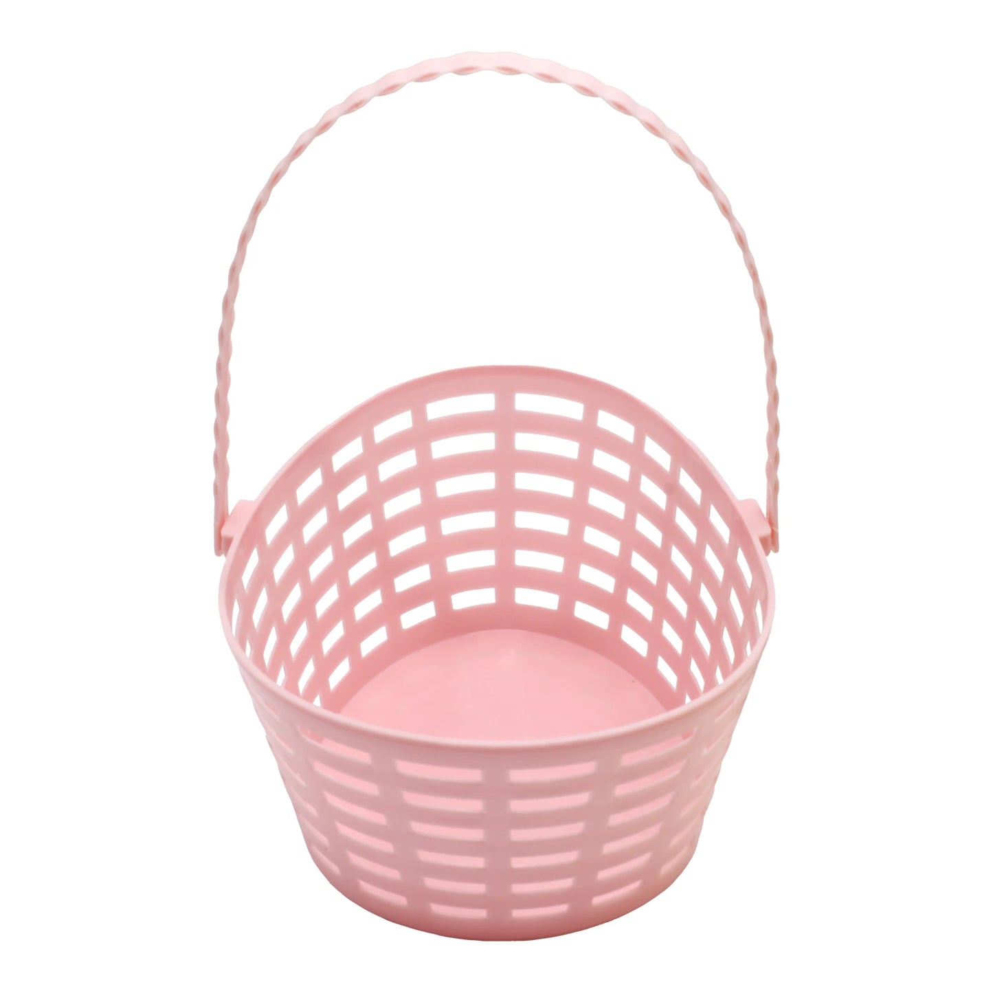 Canasto Plástico Huevito Rosado x 1 Uni