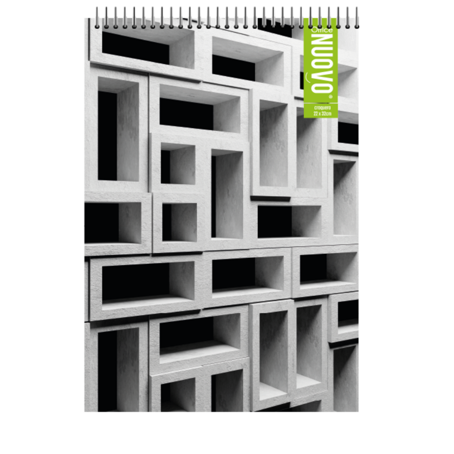 Croquera Oficio Doble Espiral 3D 70G 80 HJS