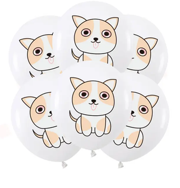 Set Globos de Perrito x 6 Uni.