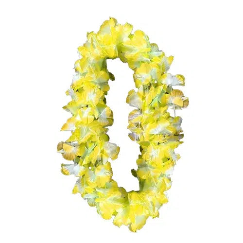 Collar Flor Amarillo Blanco x 6 Uni