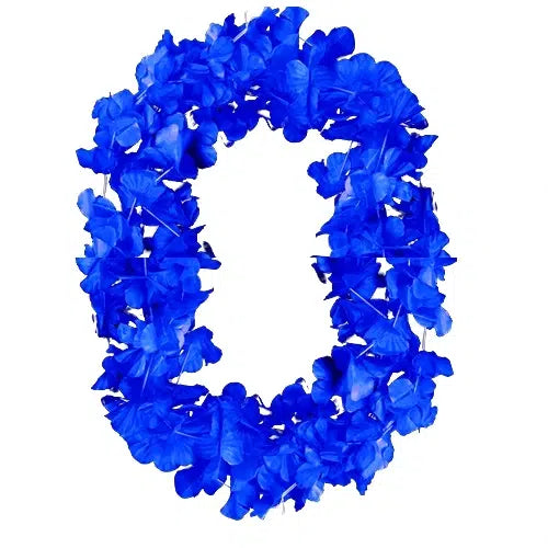 Collar Flor Flúor Azul x 6 Uni
