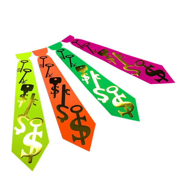 Corbata Fluor Carton Llaves x 6 Uni_11zon