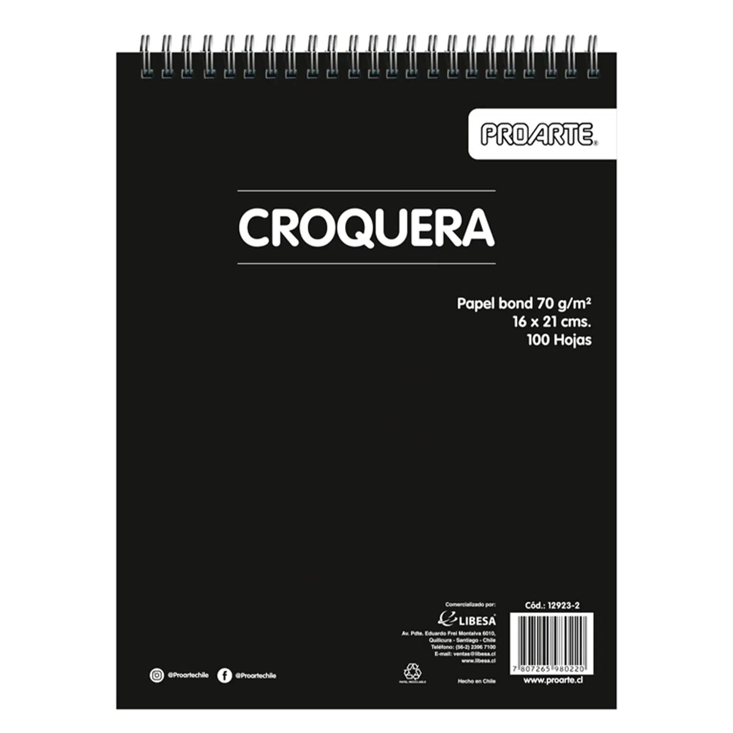 Croquera 16 x 21