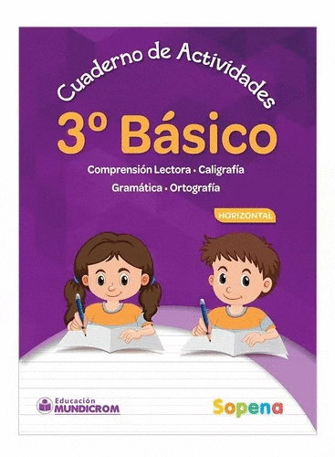 Cuaderno Actividades 3° Básico Horizontal Sopena