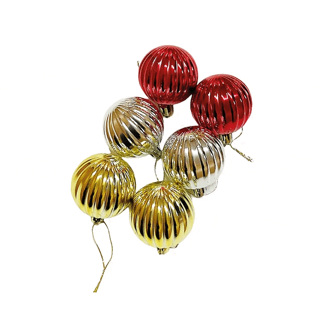 ESFERAS NAVIDEÑAS RAY DOPLRO X 6 UNI