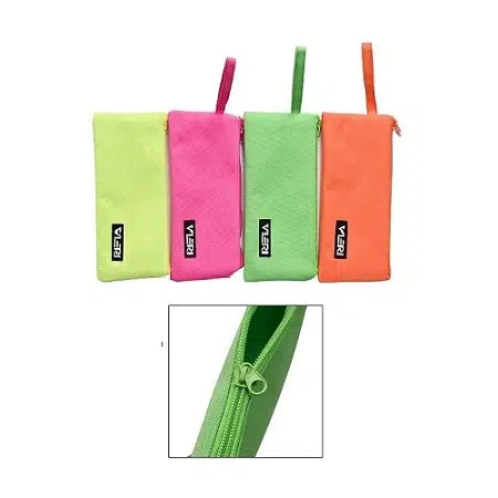 Estuche Escolar Plano Neón