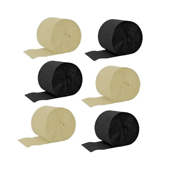Festón Deco Dorado Negro x 6 Uni