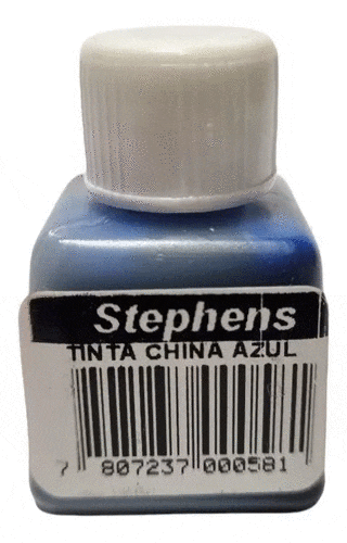 Frasco Tinta China Azul 20 cc