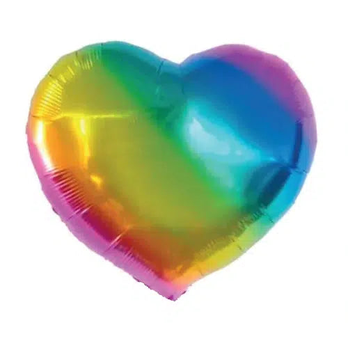 GLOBO FOIL CORAZON R18 MULTICOLOR