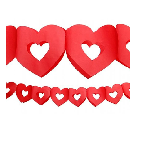 Guirnalda Doble Corazón x 1 Uni