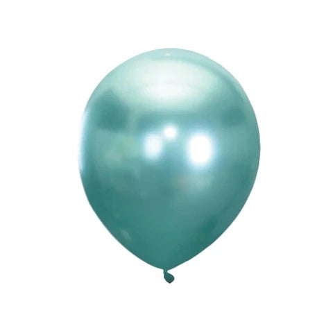 Globo Látex 9" Cromado Verde x 25 Uni