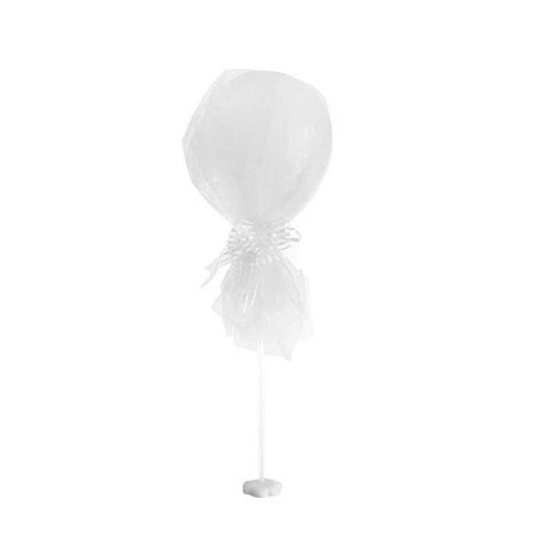 Globo Látex 12" Deco Organza Blanco