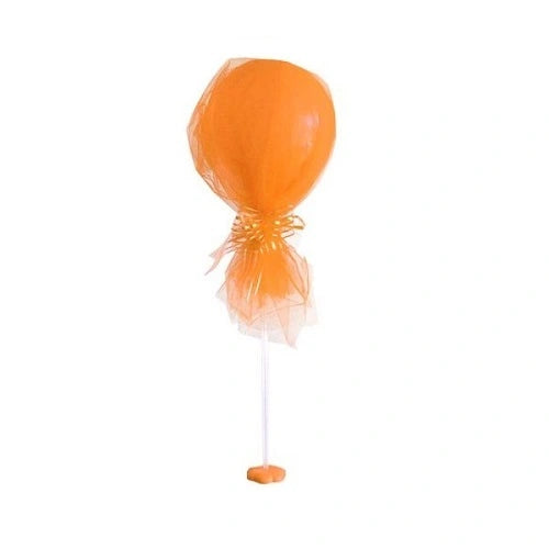 Globo Látex 12" Deco Organza Naranjo