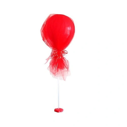 Globo Látex 12" Deco Organza Rojo