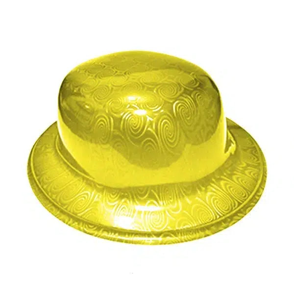 Gorro Chaplin Plástico Brillante Dorado x 1 Uni