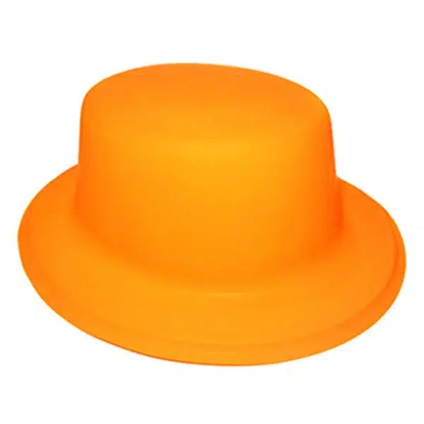 Gorro Chaplin Plástico Fluor Naranjo x 1 Unidad
