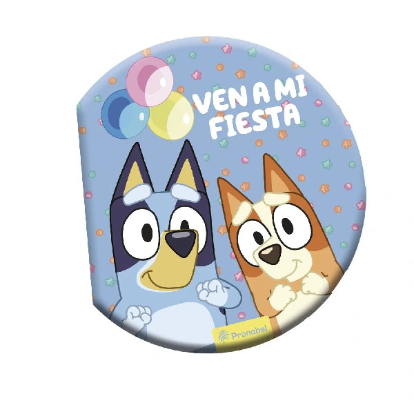 Tarjetas Invitación Cumpleaños Bluey x 6 Uni