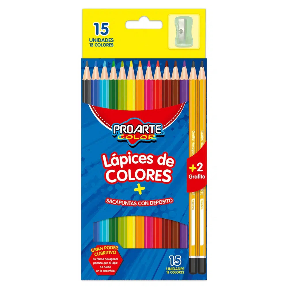 Lapices Colores x 12 Uni mas sacapuntas