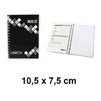 Libreta espiral 10.5 x 7.5 Nuovo