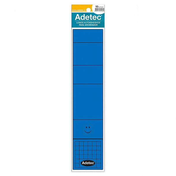 Lomos Autoadhesivos Azul Adetec