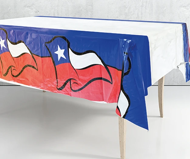Mantel Banderas Chilenas x 1 Uni.