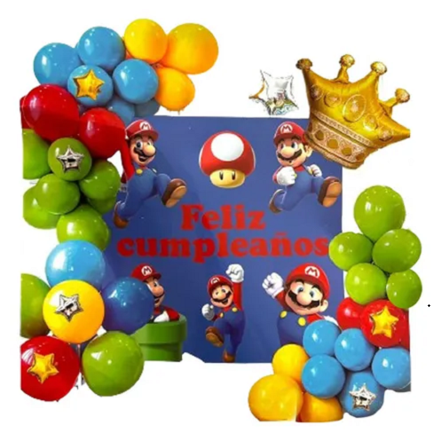 Kit Globos Super Mario x 1 Set.