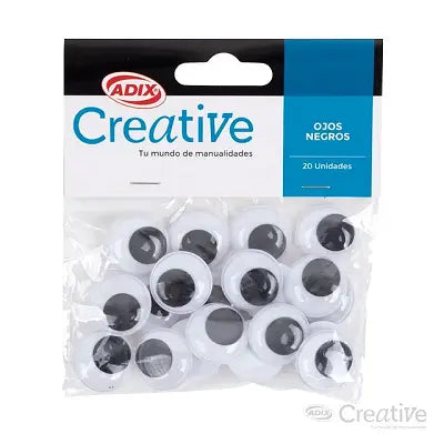 Ojos Locos Negros 2 cms Creative