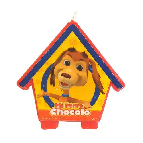 PERRO CHOCOLO VELA 1 UNI