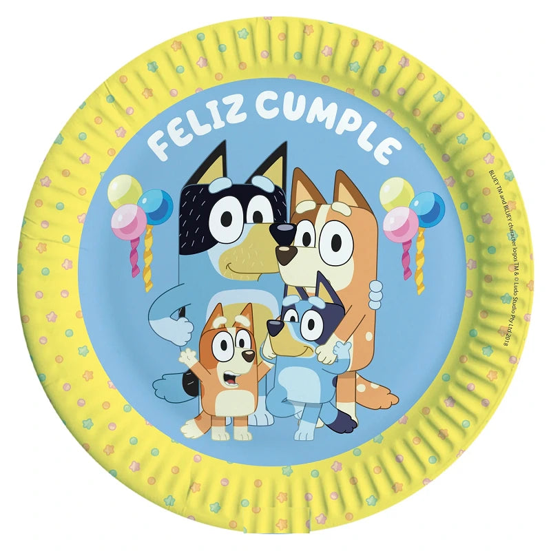 Platos Bluey x 6 Uni