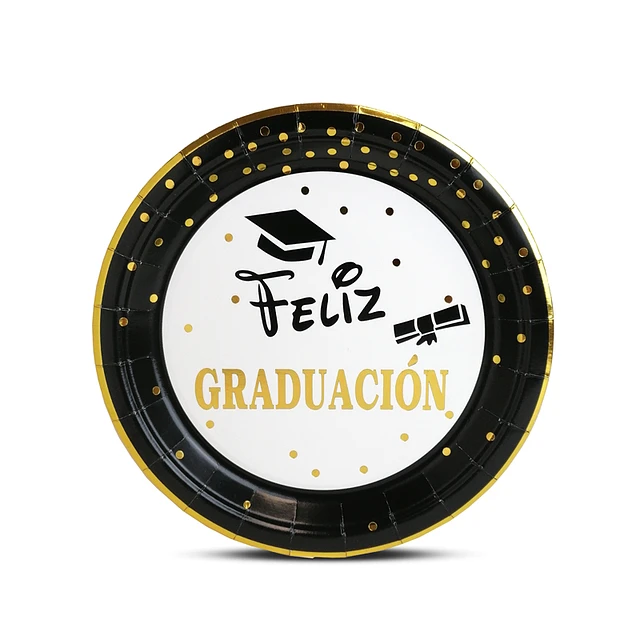 Platos Feliz Graduación x 6 Uni