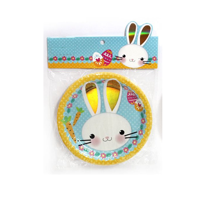 Platos Conejo Pascua x 10 Uni
