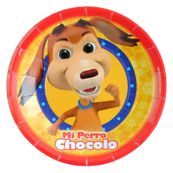 Platos Perro Chocolo x 6 u.