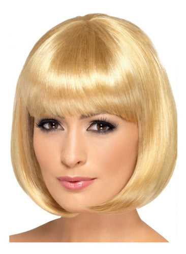 Peluca Corta Rubia X 1 Uni