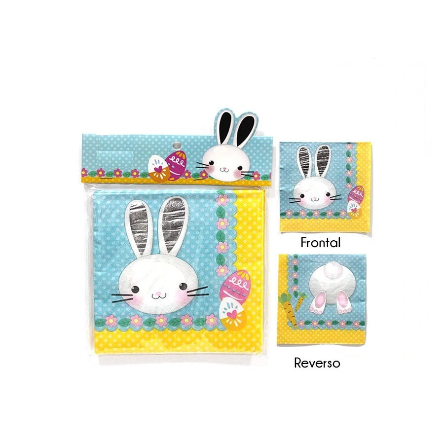 Servilletas Conejo Pascua x 12 Uni