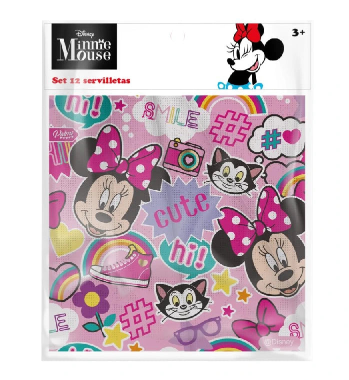 Servilletas Minnie Mouse x 12 Uni