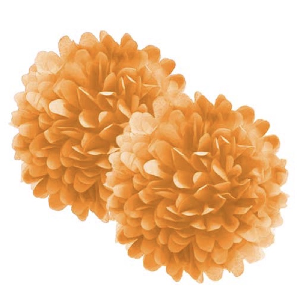 SKU 012143 Fluffy 25Cm X2 Unid Naranjo $990