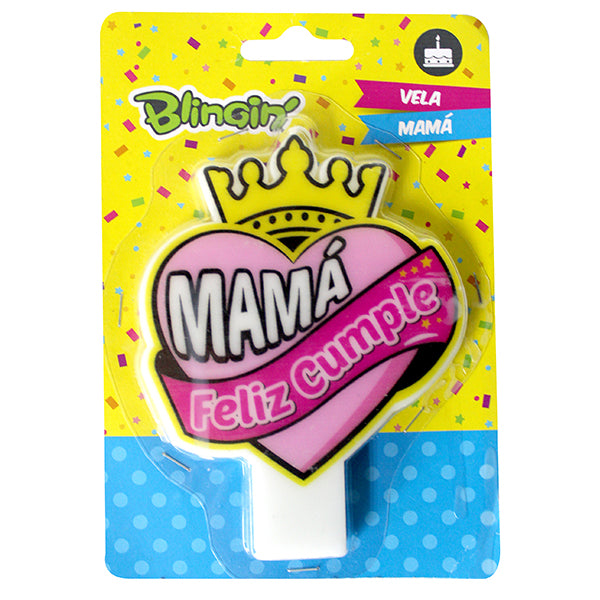 SKU 012658 Vela Feliz Cumpleaños Mamá $1.890