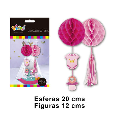 SKU 24638 SET ESFERA TASSEL GIRL 2 X 50 CMS. 1.990