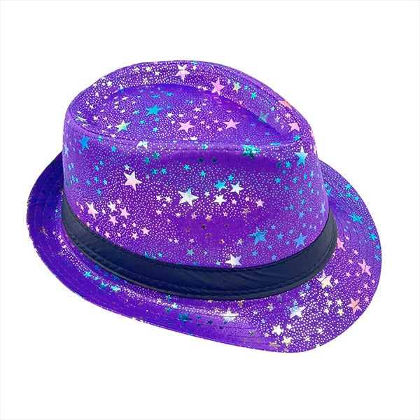 Sombrero Guapo Morado Con Estampado De Estrellas