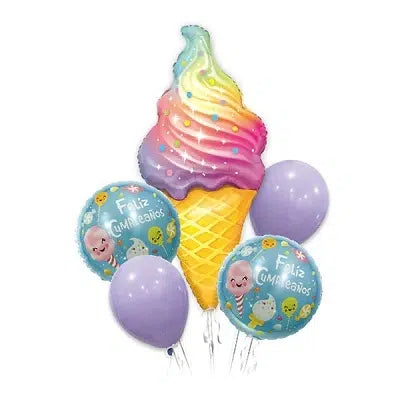 Set Globos FC Helado x 5 Uni (1)