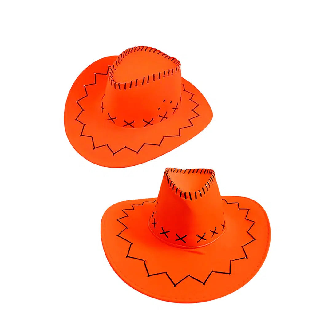 Sombrero Vaquero Naranjo Flúor