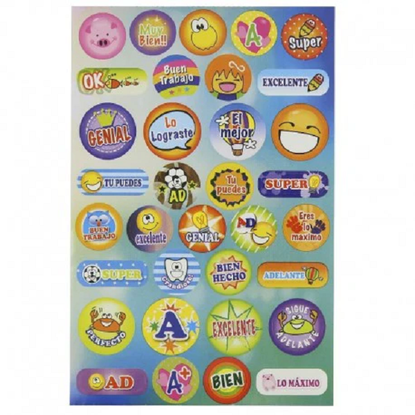 Sticker Motivacional Adix x 34 Unid