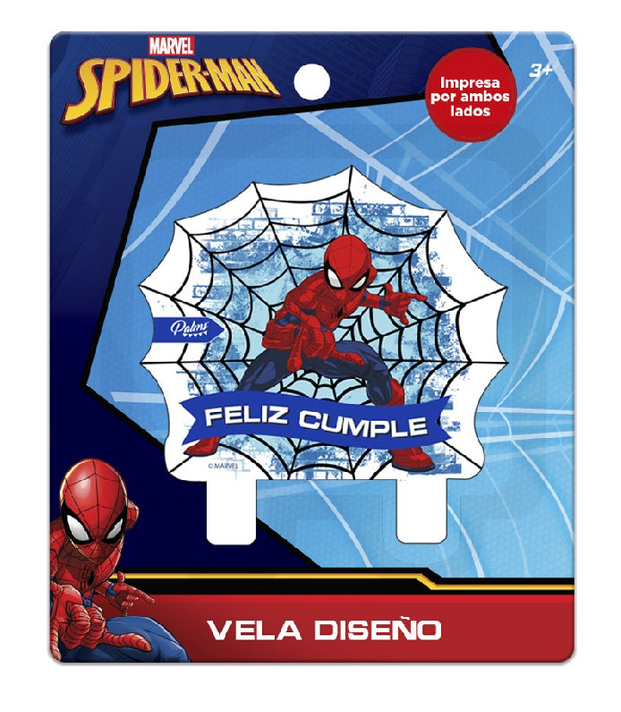 Vela Cumpleaños 2D Spiderman