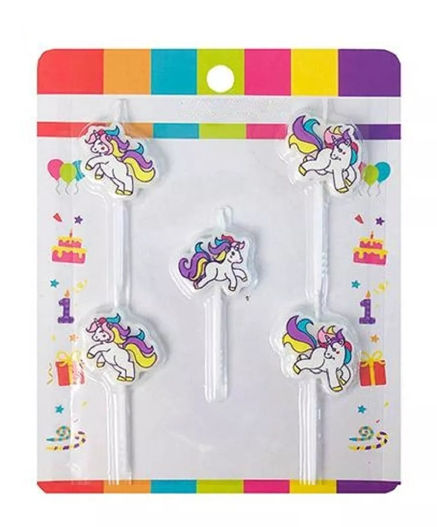 VELAS UNICORNIO X 5 UNI
