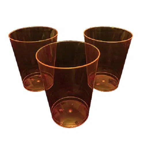 Vaso Acrílico flúor naranja x 10 Uni